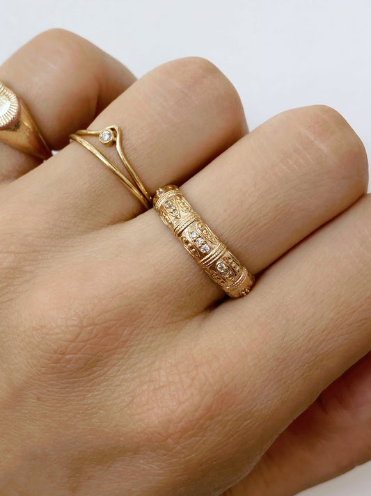 Bague Karma Dorée - Joia Bijou