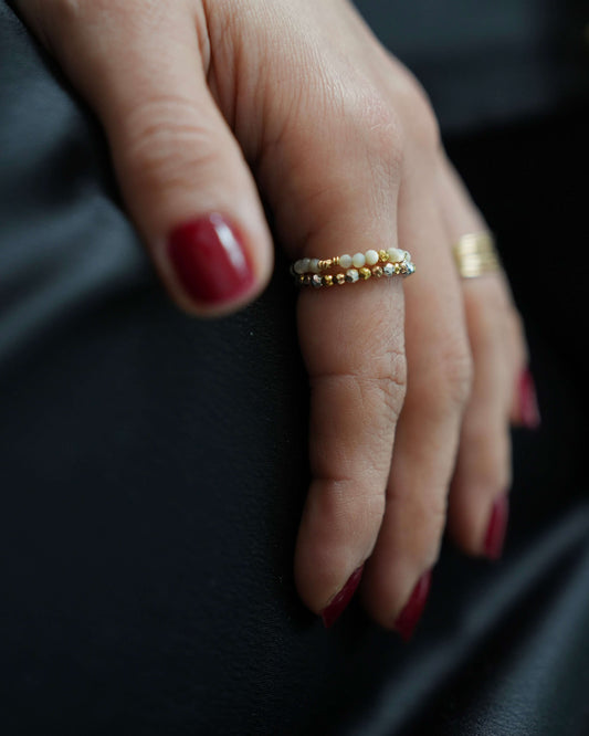 Bague Tiny Stones - Candy ⚪ - Joia Bijou