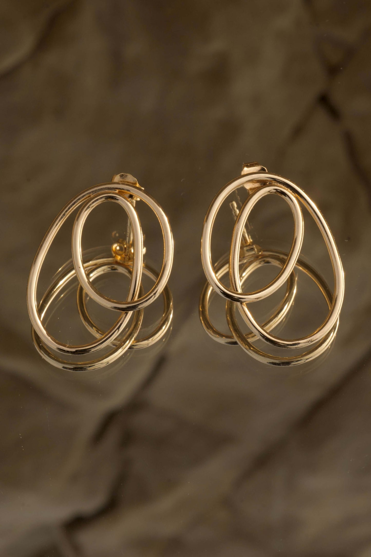 Boucles d’Oreilles Shapes – Dorée - Joia Bijou