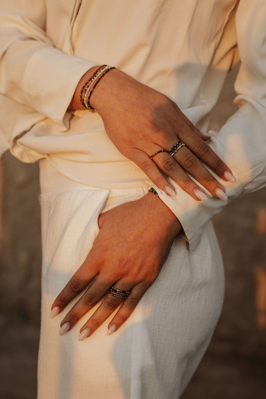 Bracelets Tiny Stones - Serenity 💜 - Joia Bijou