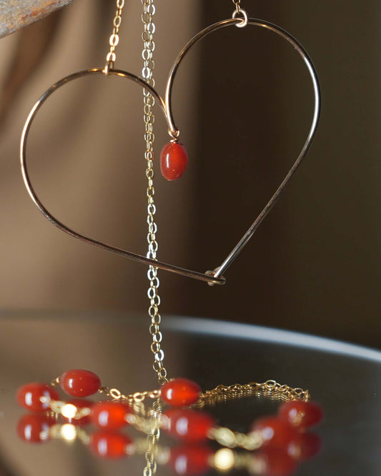 Collier Solitaire Maxi Coeur - Joia Bijou