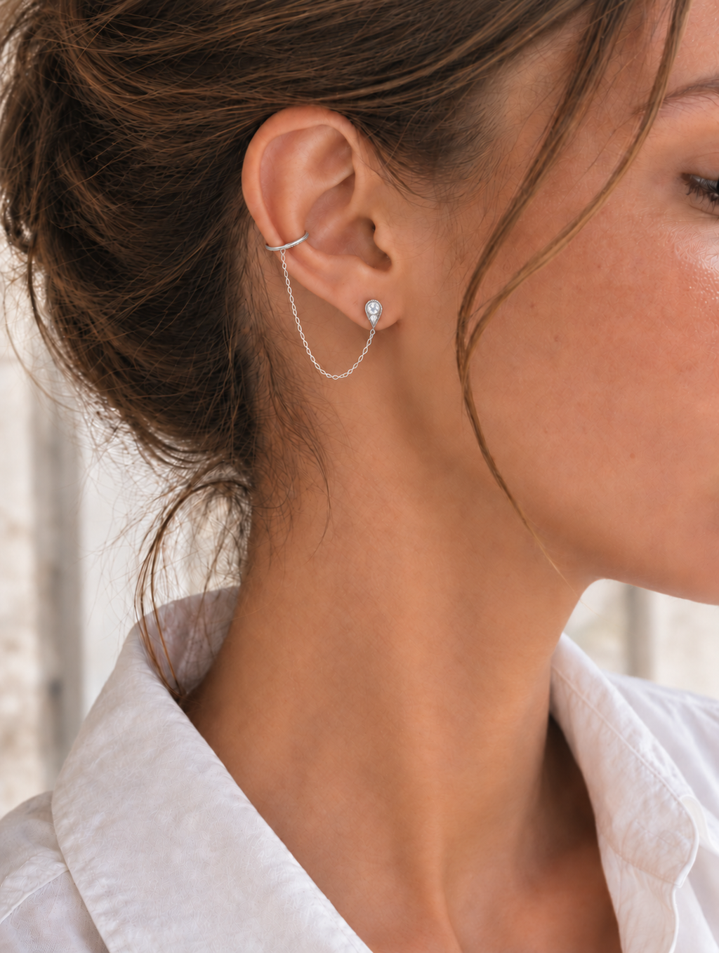 Bijou d’oreille Spike – Plaqué or 750/000 ou Argent 925