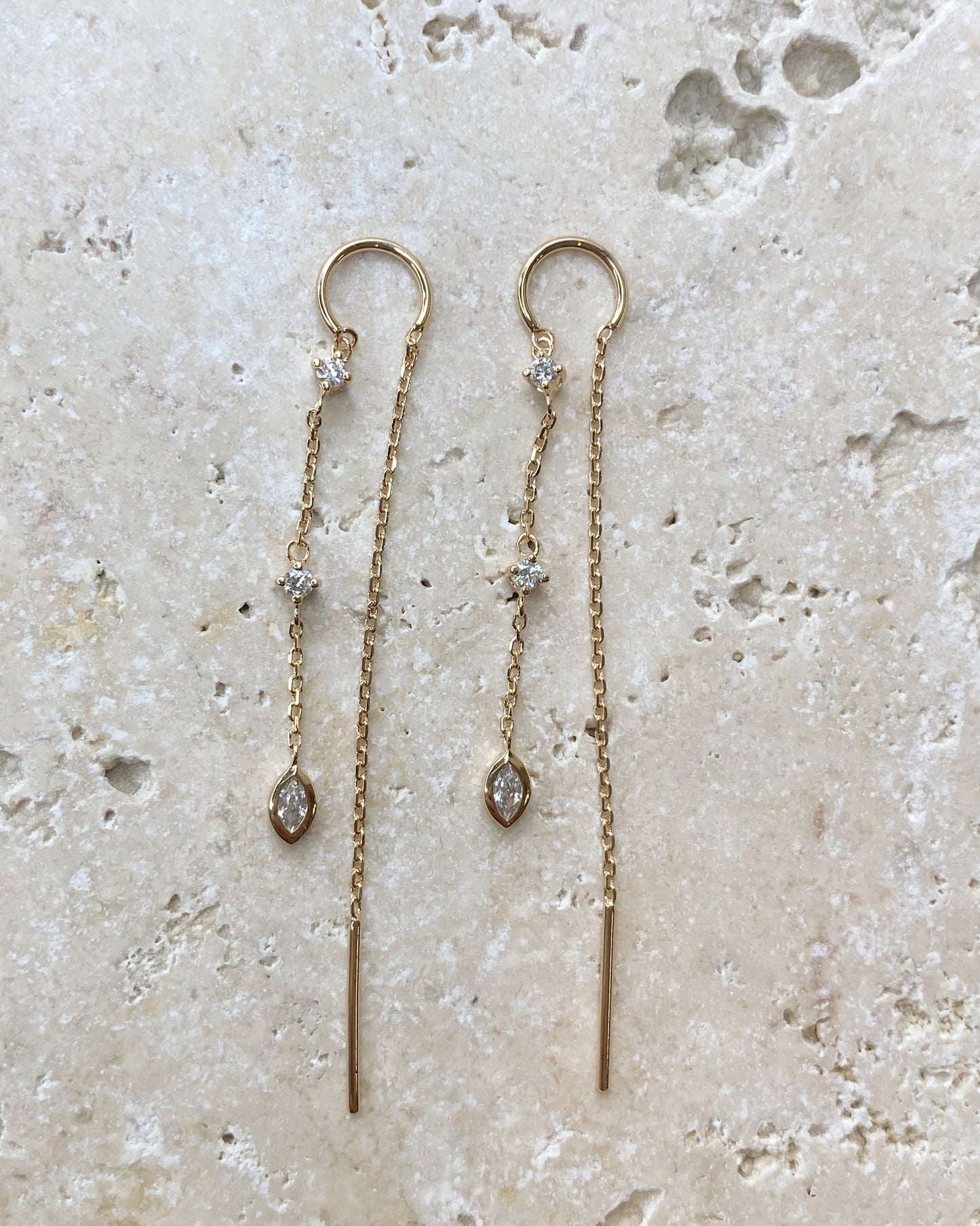 Boucles d’Oreilles Skyline – Dorée