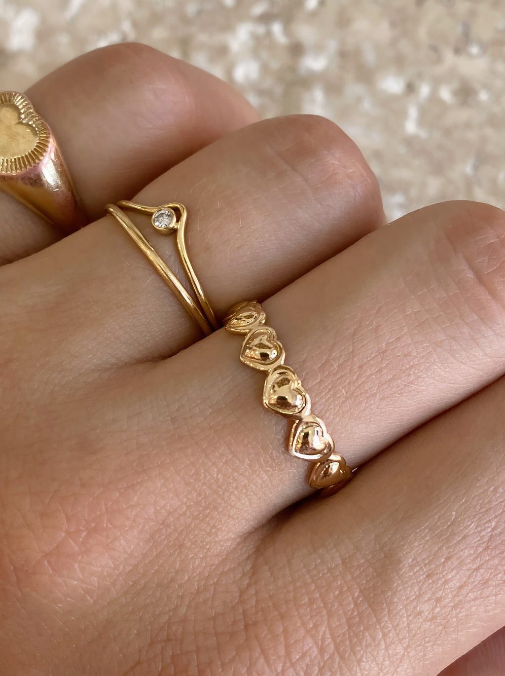 Bague Amore Dorée - Joia Bijou