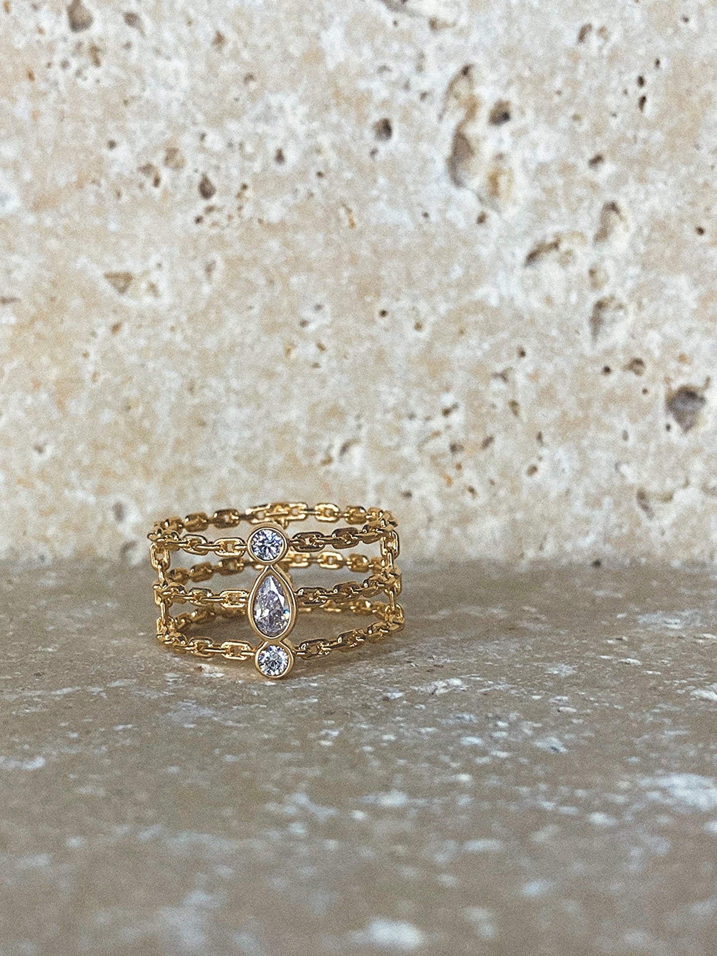 Bague Athéna Dorée - Joia Bijou