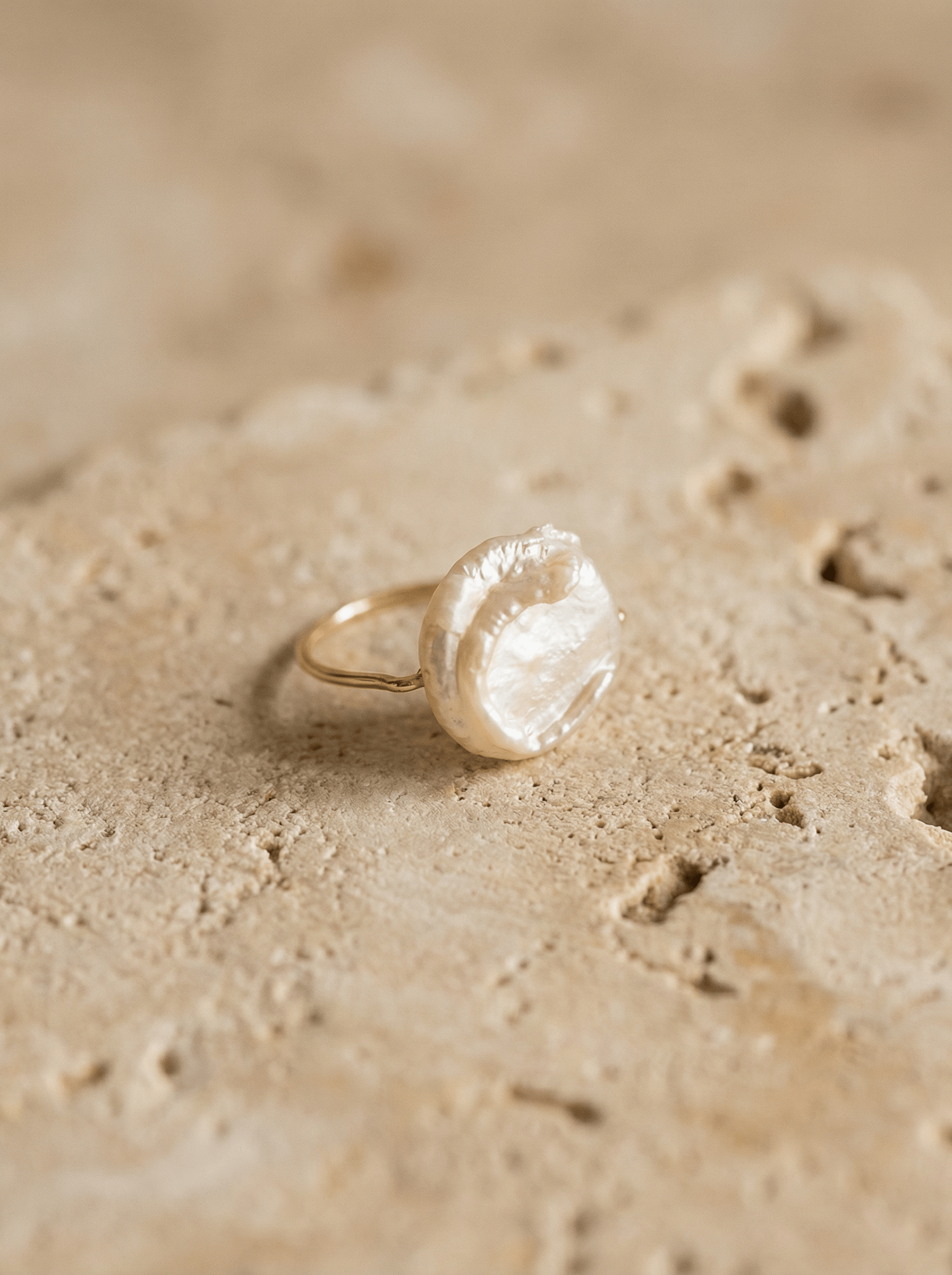 Bague Auréa - Gold Filled 14k et Perle Baroque - Joia Bijou