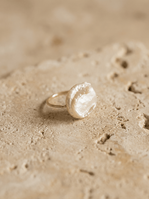 Bague Auréa - Gold Filled 14k et Perle Baroque - Joia Bijou