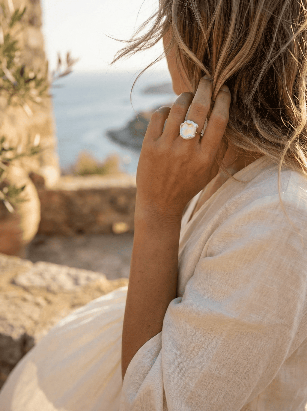 Bague Auréa - Gold Filled 14k et Perle Baroque - Joia Bijou