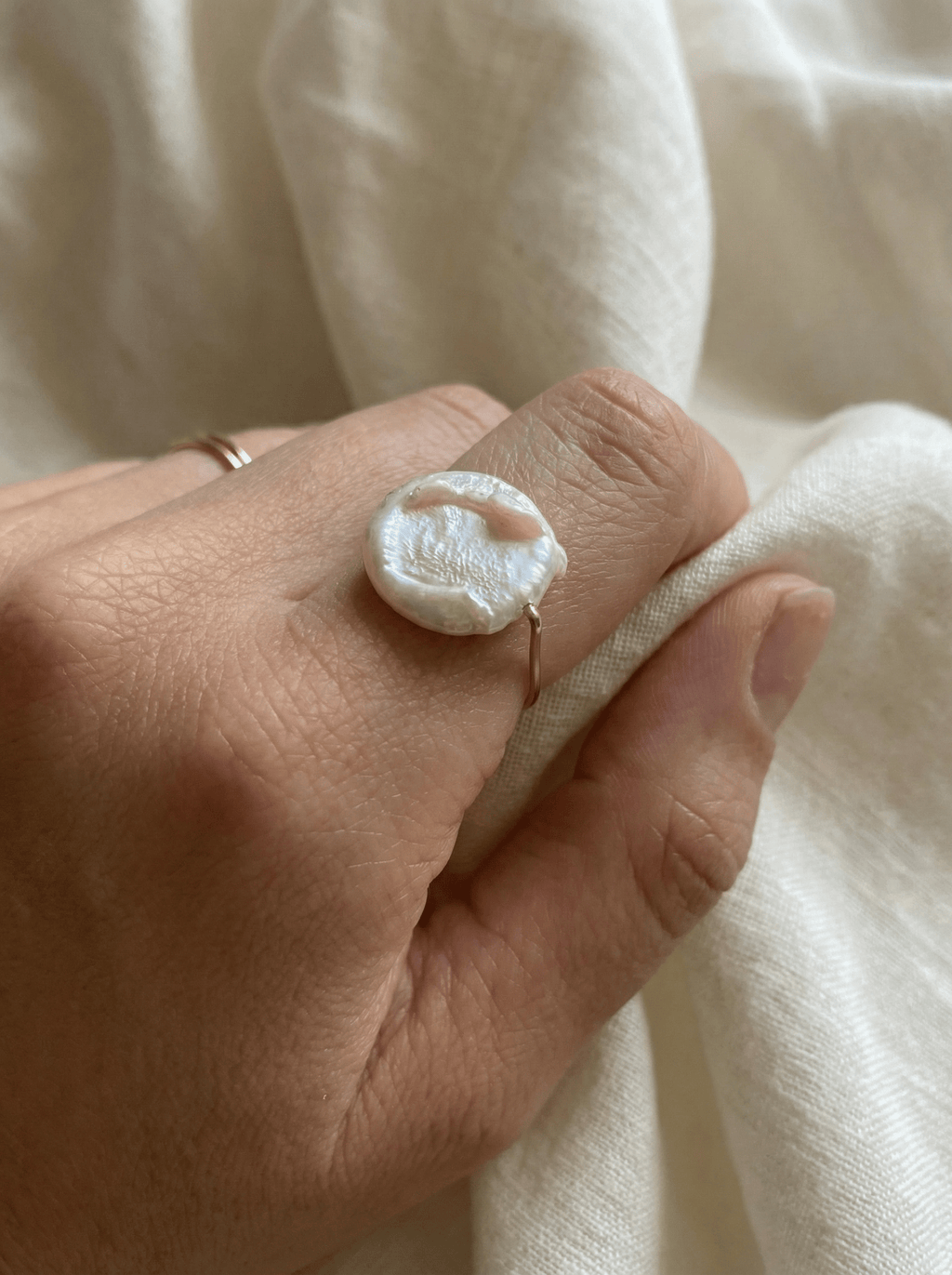 Bague Auréa - Gold Filled 14k et Perle Baroque - Joia Bijou