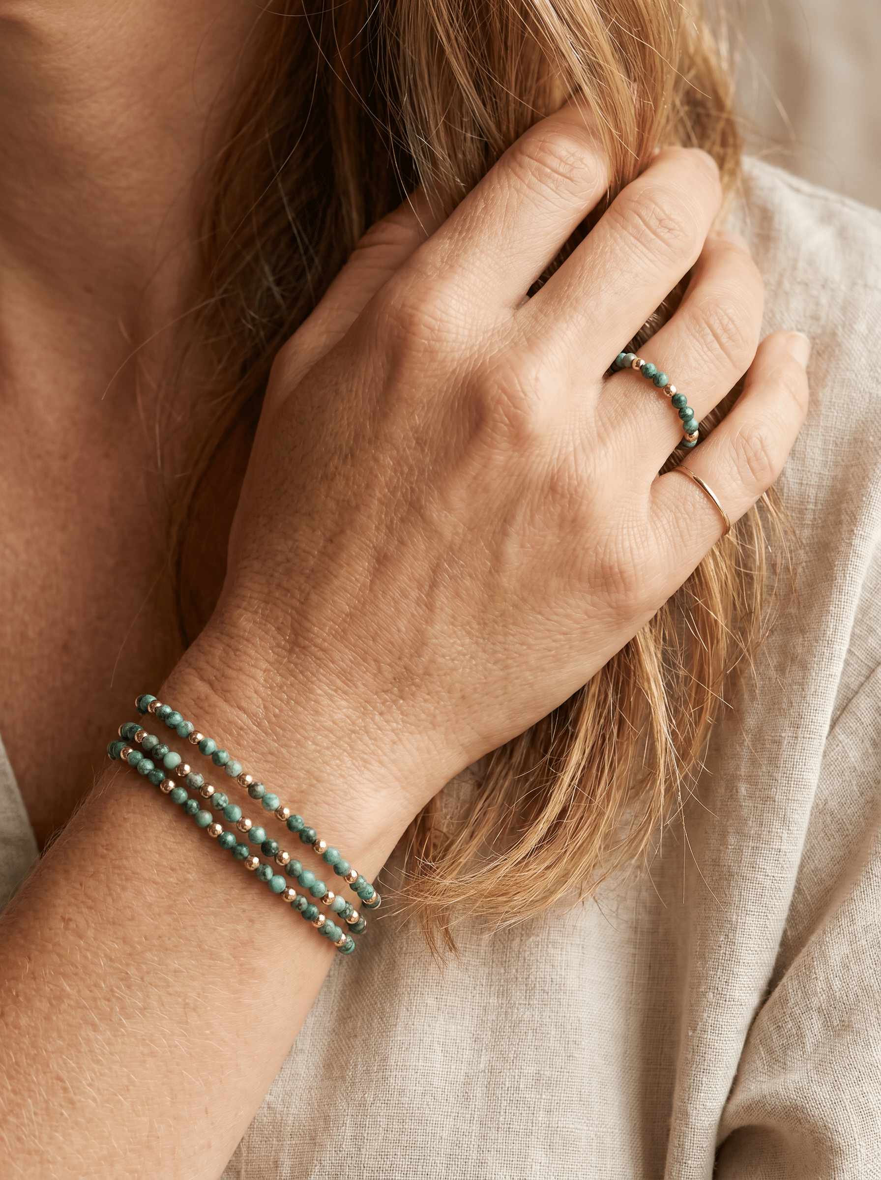 Bague Bliss - Turquoises - Joia Bijou