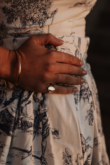 Bague Chevalière Signet - Dorée ou Argent - Joia Bijou