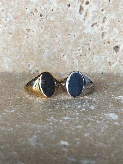 Bague Chevalière Signet - Dorée ou Argent - Joia Bijou