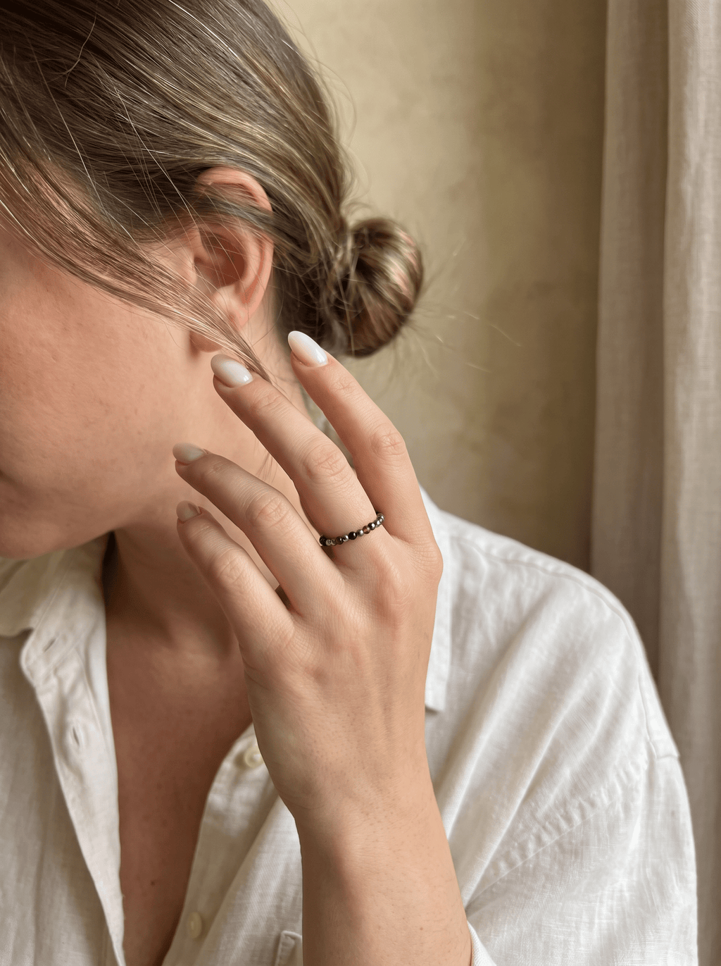 Bague Deep – Obsidienne & Jaspe Purple - Joia Bijou