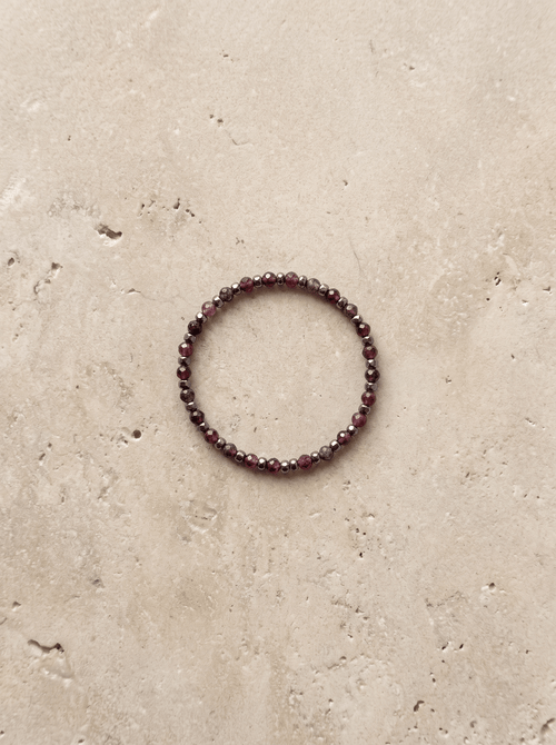 Bague Deep – Obsidienne & Jaspe Purple - Joia Bijou