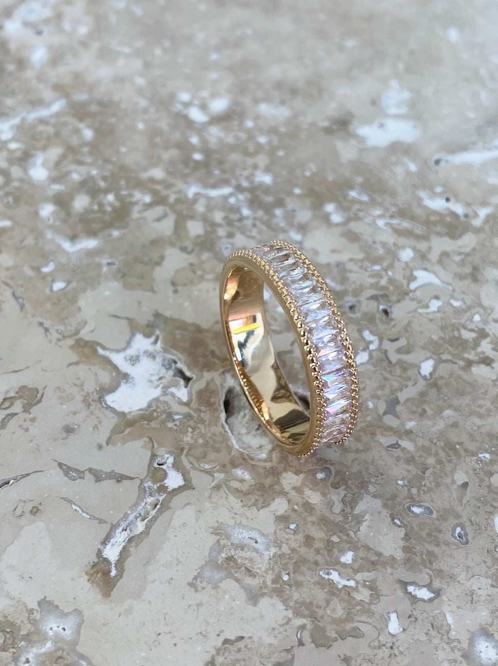 Bague demi - tour Baguettes - Joia Bijou