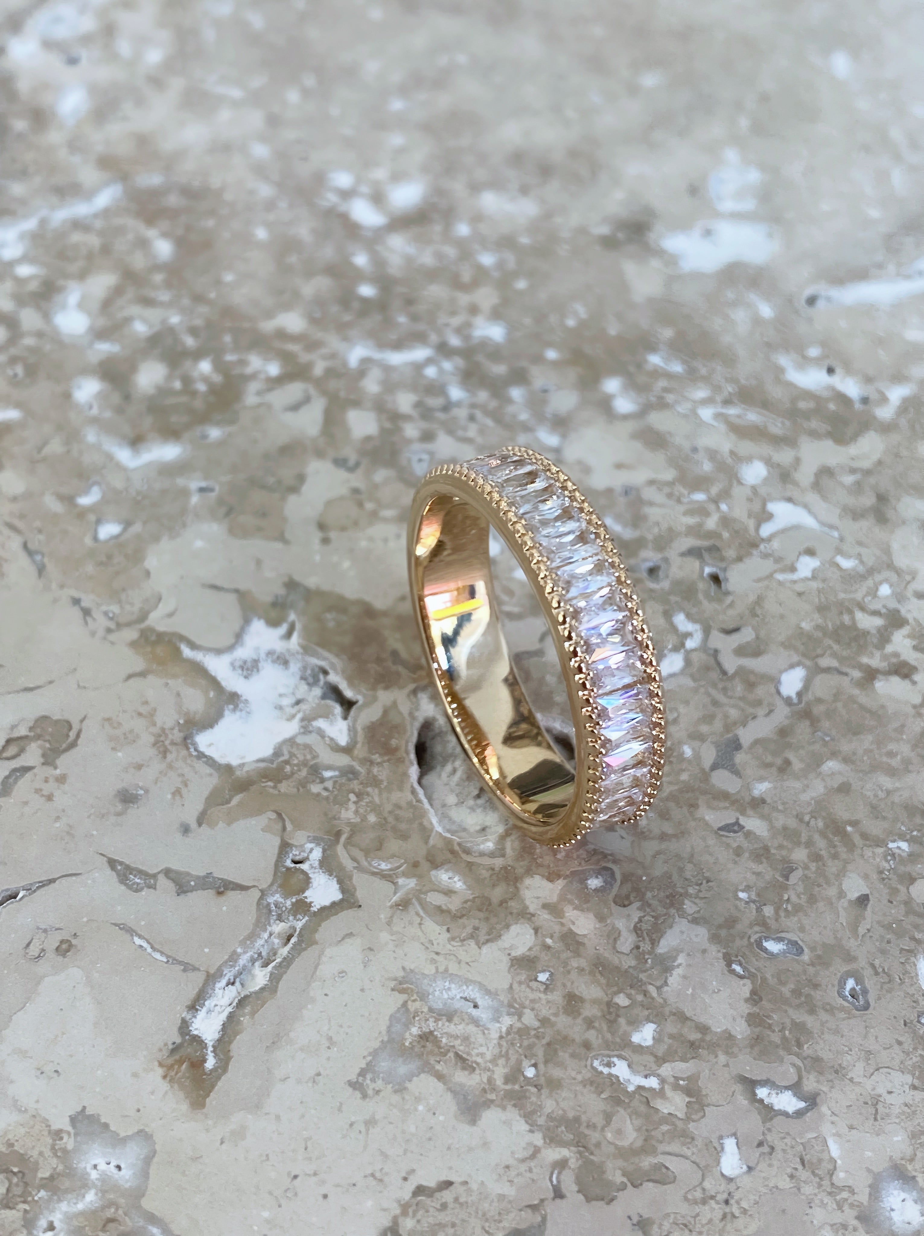 Bague demi - tour Baguettes - Joia Bijou