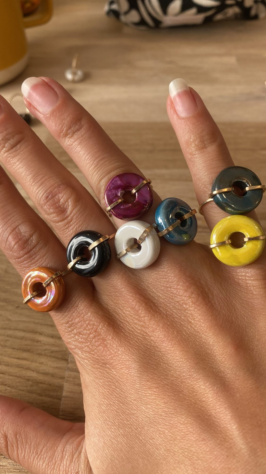 Bague Donut - Céramique - Joia Bijou
