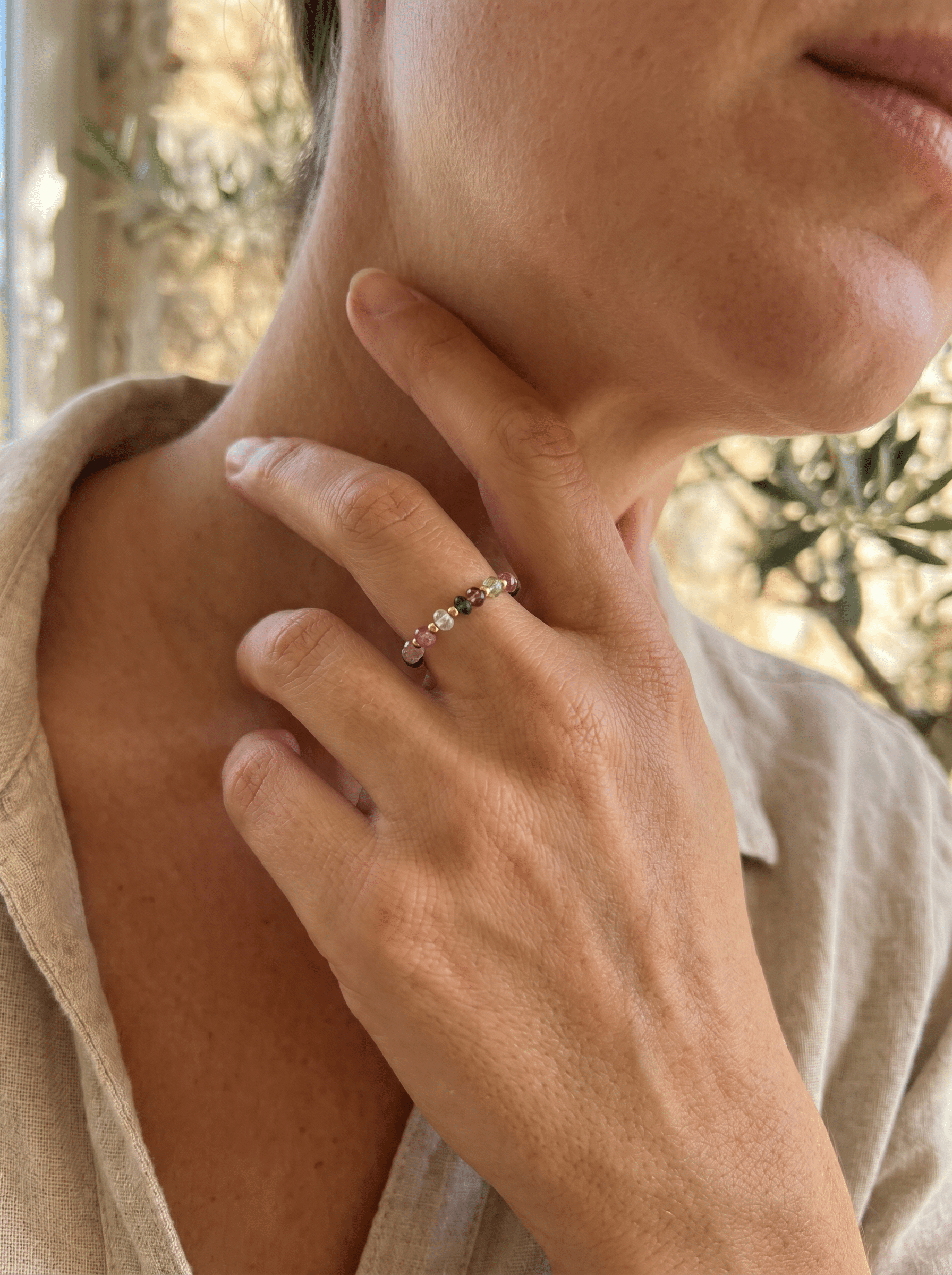 Bague Good Vibes - Tourmaline - Joia Bijou