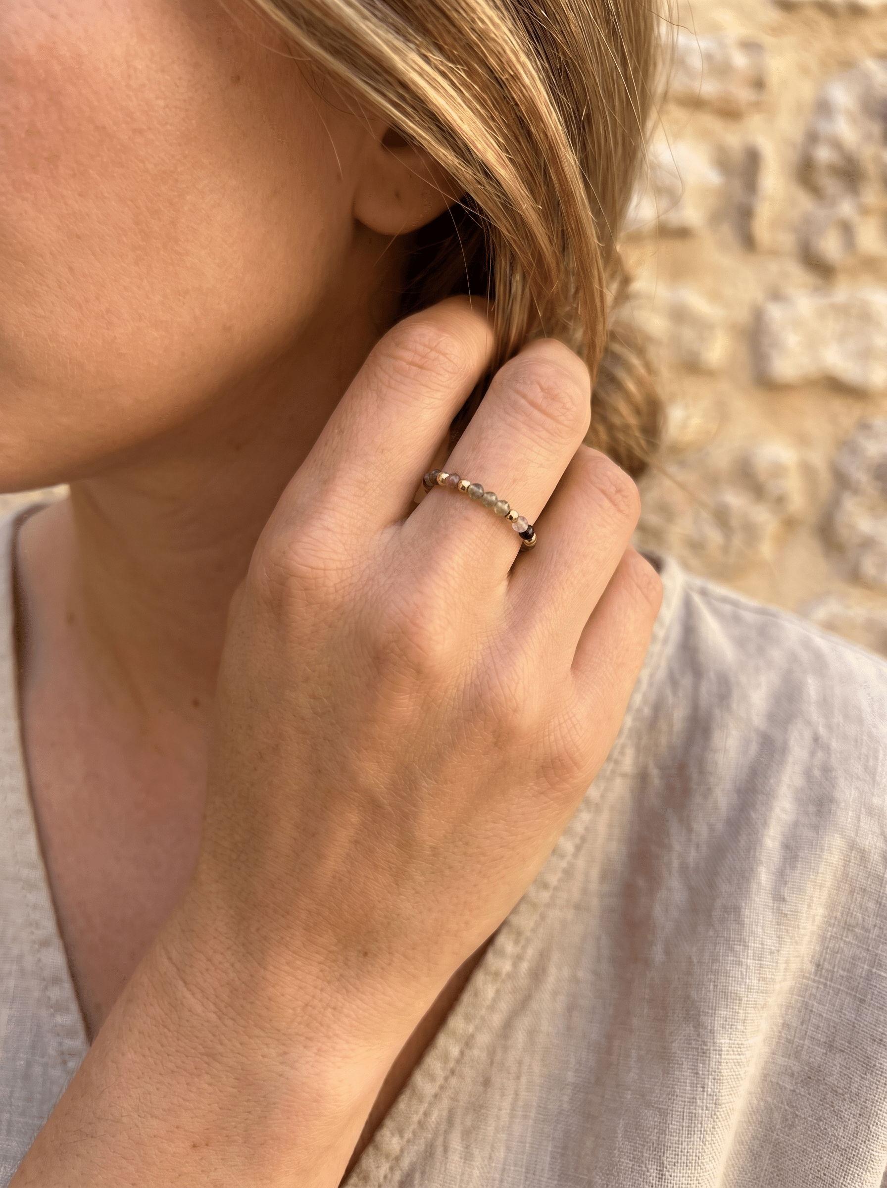 Bague Good Vibes - Tourmaline - Joia Bijou