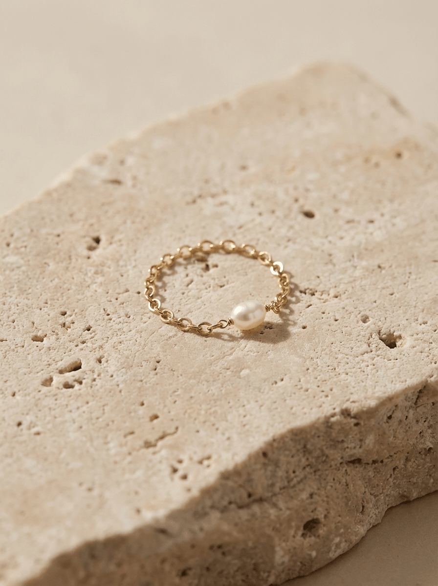 Bague Ma Perle - Gold Filled 14k et Perle de Culture - Joia Bijou