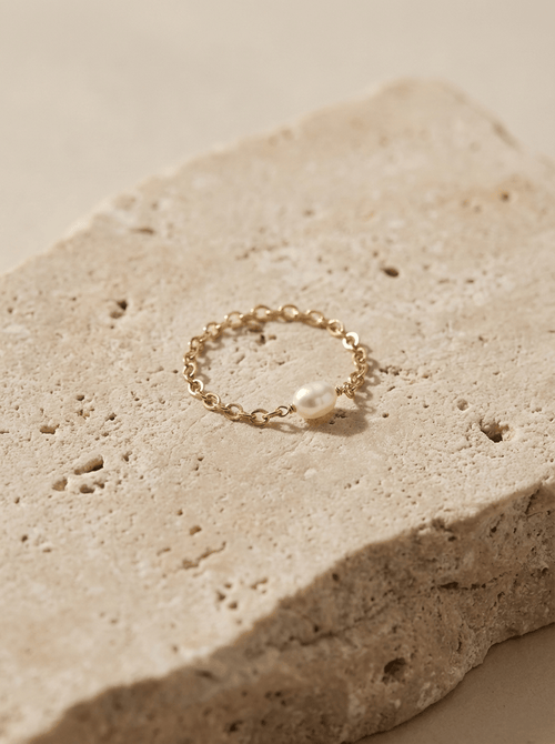 Bague Ma Perle - Gold Filled 14k et Perle de Culture - Joia Bijou