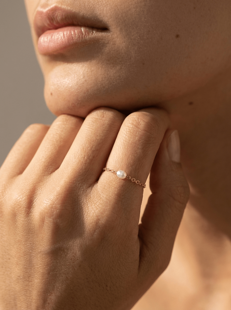 Bague Ma Perle - Gold Filled 14k et Perle de Culture - Joia Bijou