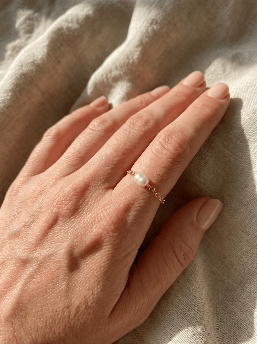 Bague Ma Perle - Gold Filled 14k et Perle de Culture - Joia Bijou