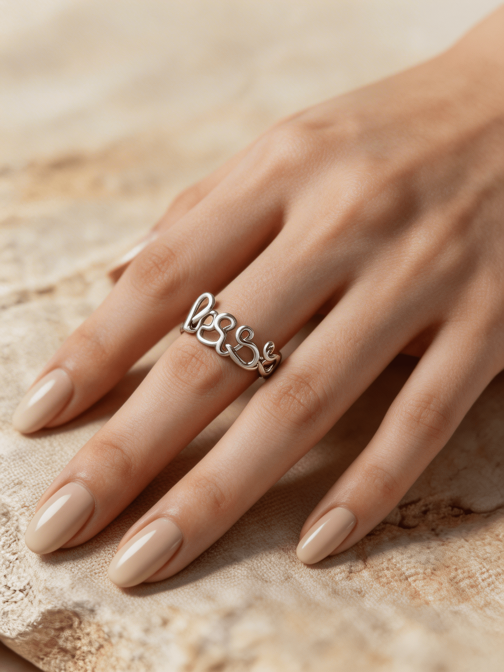 Bague Personnalisée – Argent 925 ou Gold Filled 14k - Joia Bijou