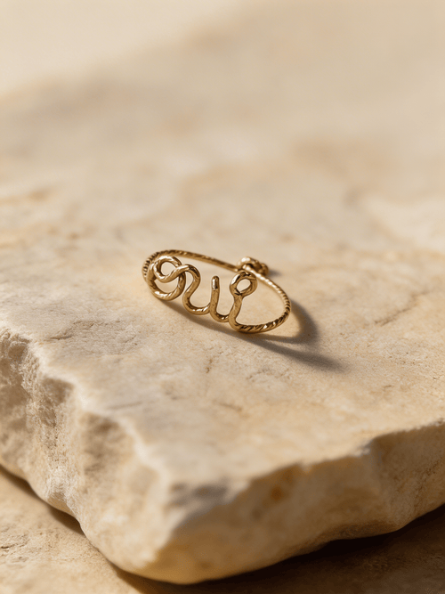 Bague Personnalisée – Argent 925 ou Gold Filled 14k - Joia Bijou