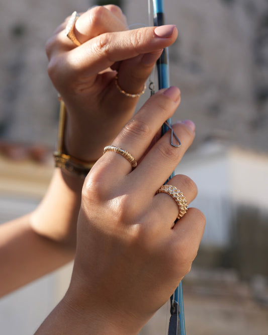 Bague Rope Dorée - Joia Bijou