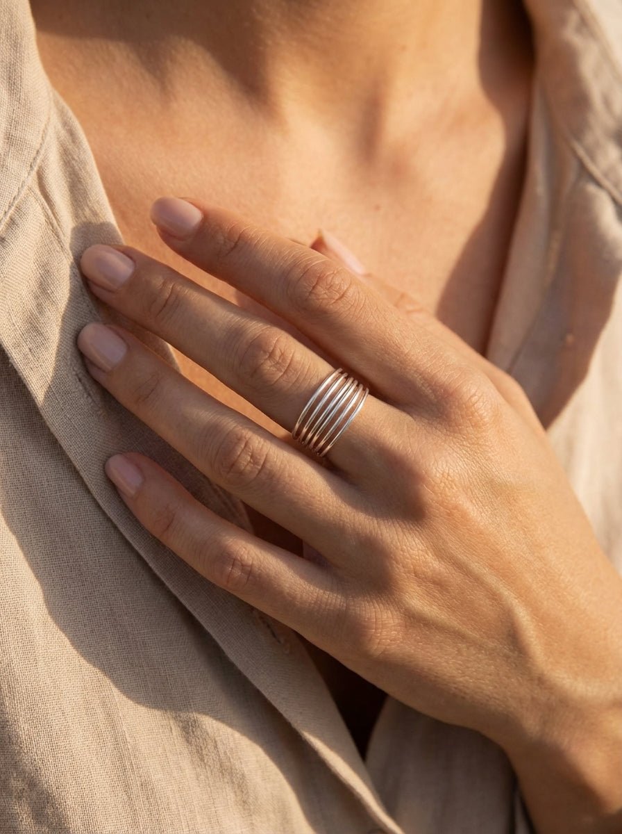 Bague Semainier Faith – Gold Filled 14k ou Argent 925 - Joia Bijou