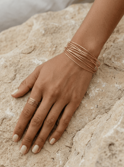 Bague Semainier Faith – Gold Filled 14k ou Argent 925 - Joia Bijou