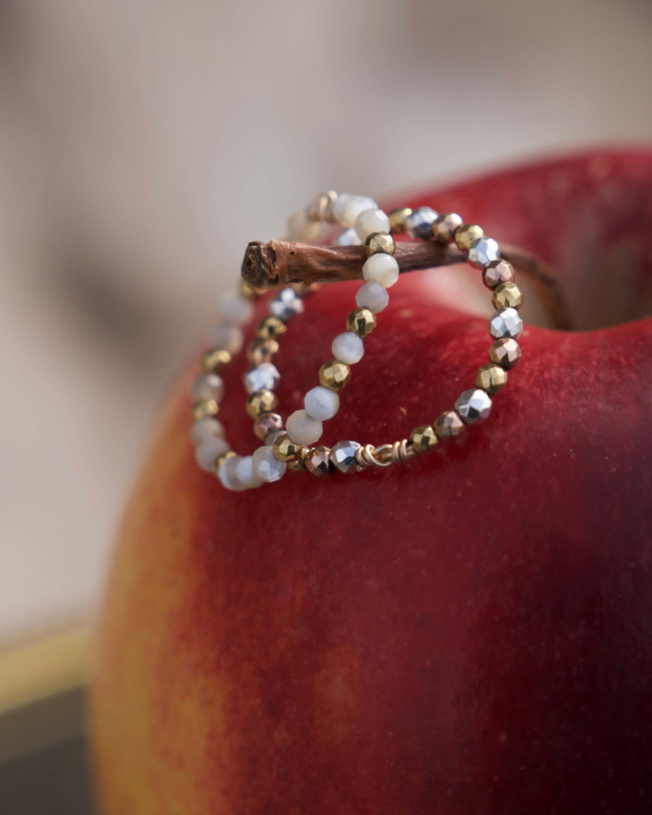 Bague Tiny Stones - Candy ⚪ - Joia Bijou