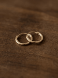 Boucle d’Oreille Anneau Blonde – Plaqué Or ou Argent 925 - Joia Bijou