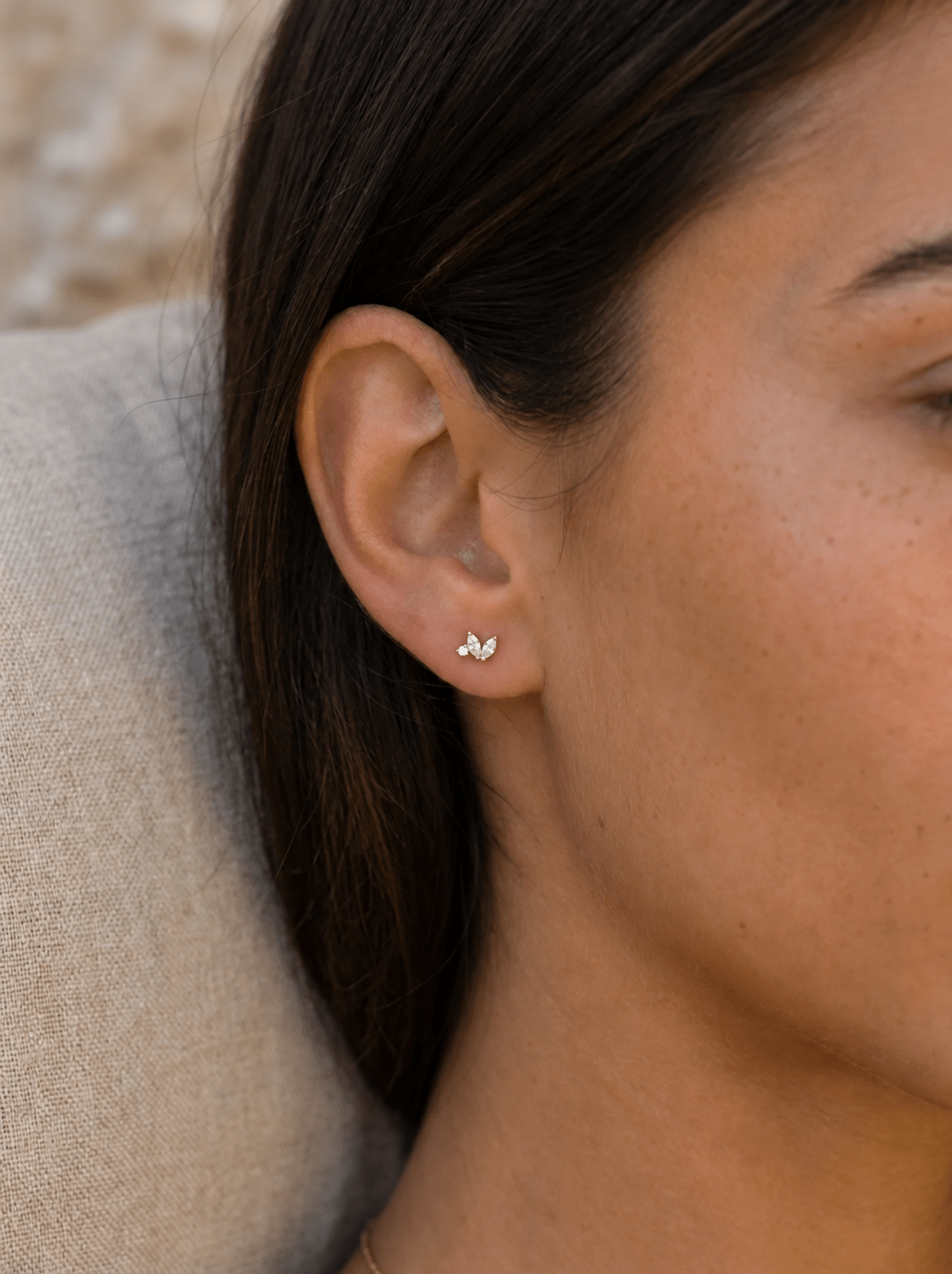 Boucle d’Oreille June – Plaqué Or ou Argent 925 - Joia Bijou