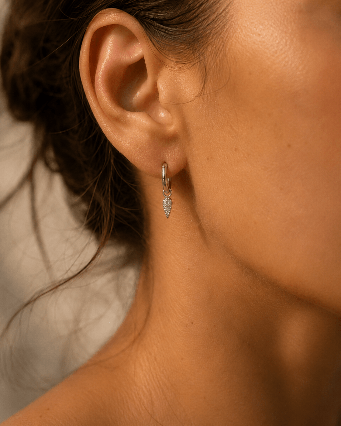 Boucle d’oreille Mini Spike – Créole Plaqué Or ou Argent 925 - Joia Bijou