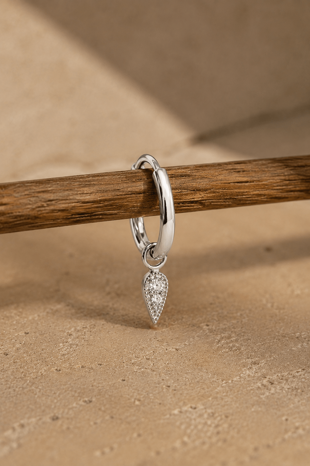 Boucle d’oreille Mini Spike – Créole Plaqué Or ou Argent 925 - Joia Bijou