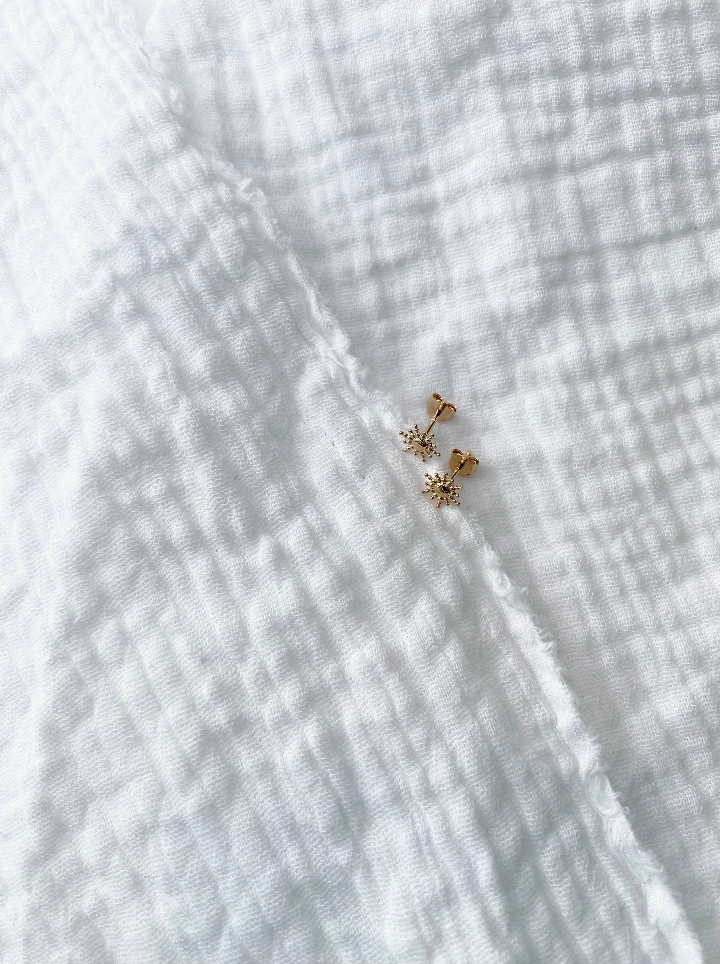 Boucle d’Oreille Soleil Dorée - Joia Bijou