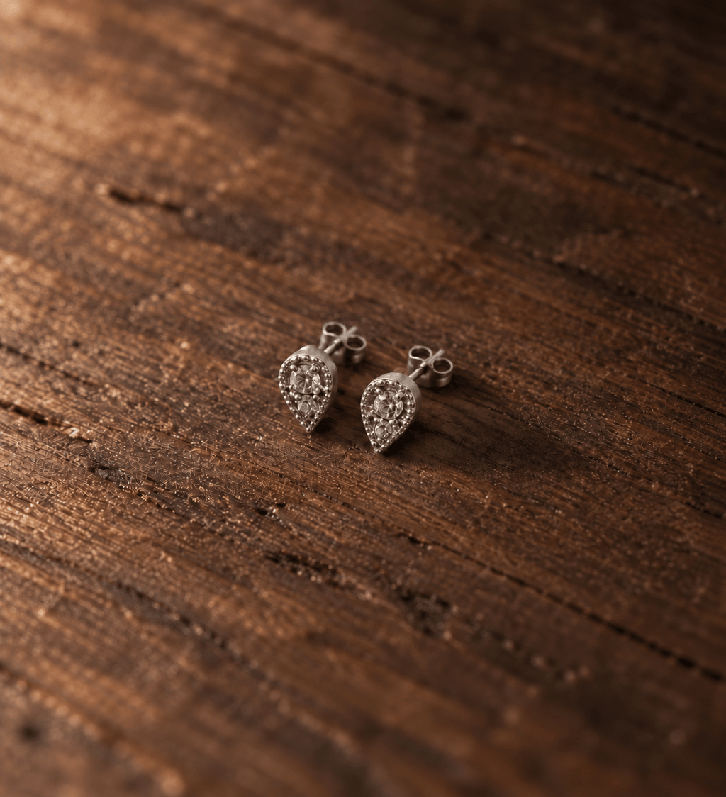 Boucle d’oreille Spike – Puce Plaqué Or ou Argent 925 - Joia Bijou