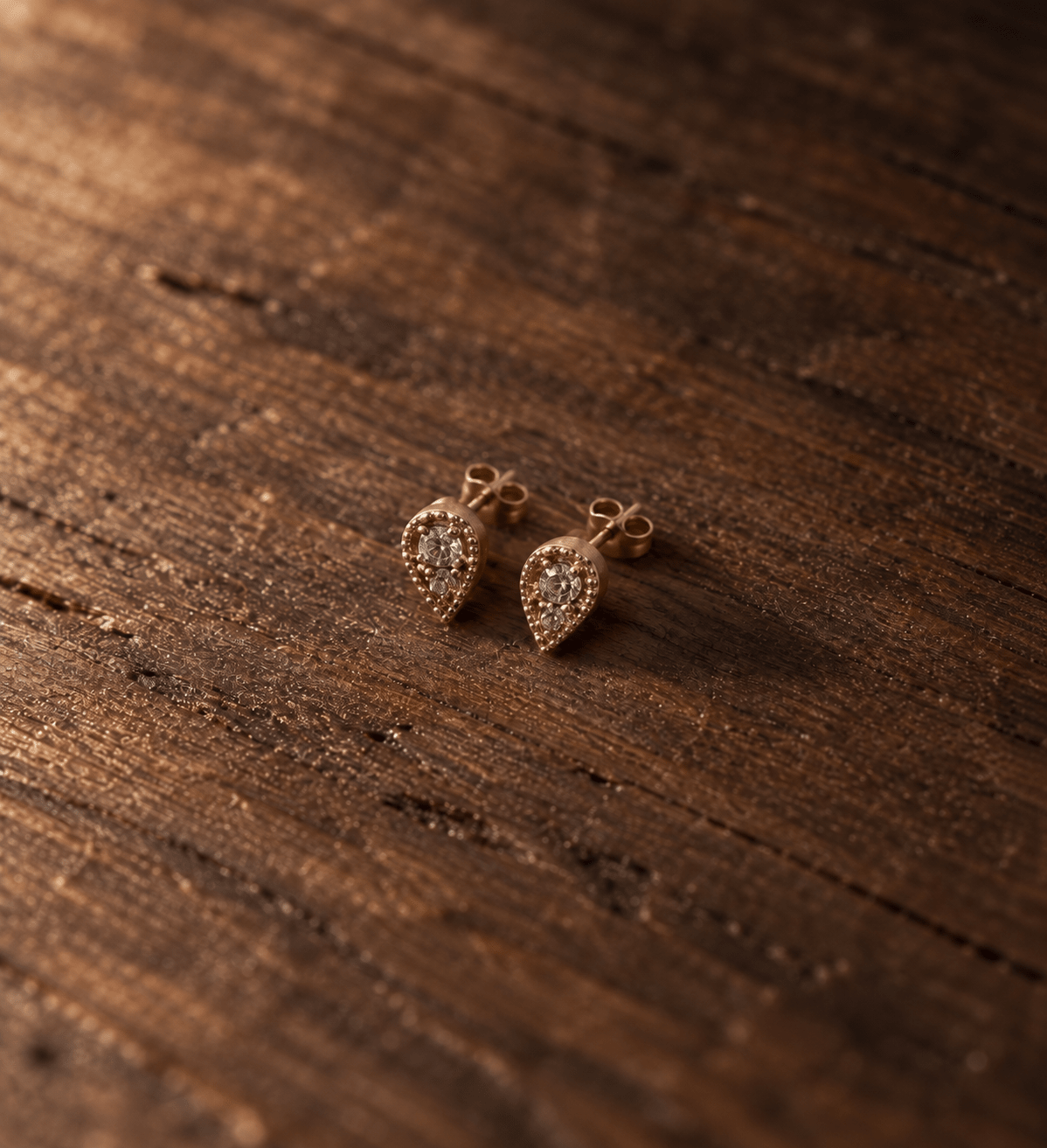 Boucle d’oreille Spike – Puce Plaqué Or ou Argent 925 - Joia Bijou