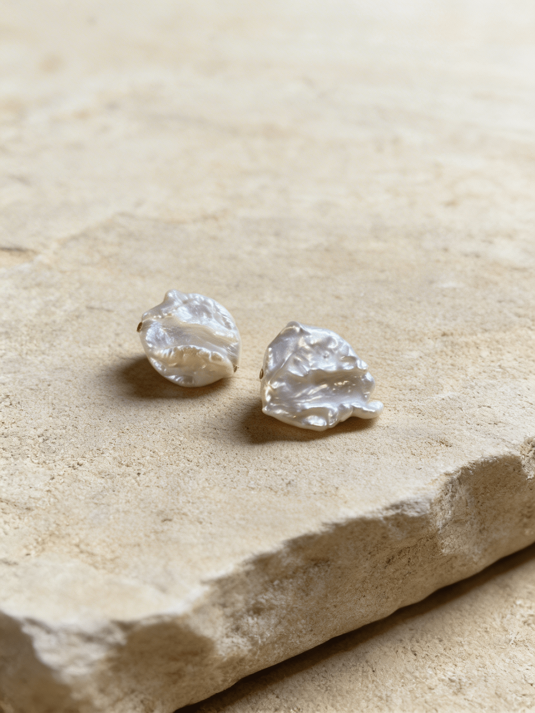 Boucles d'oreilles Auréa - Gold Filled 14k et Perles Baroques - Joia Bijou