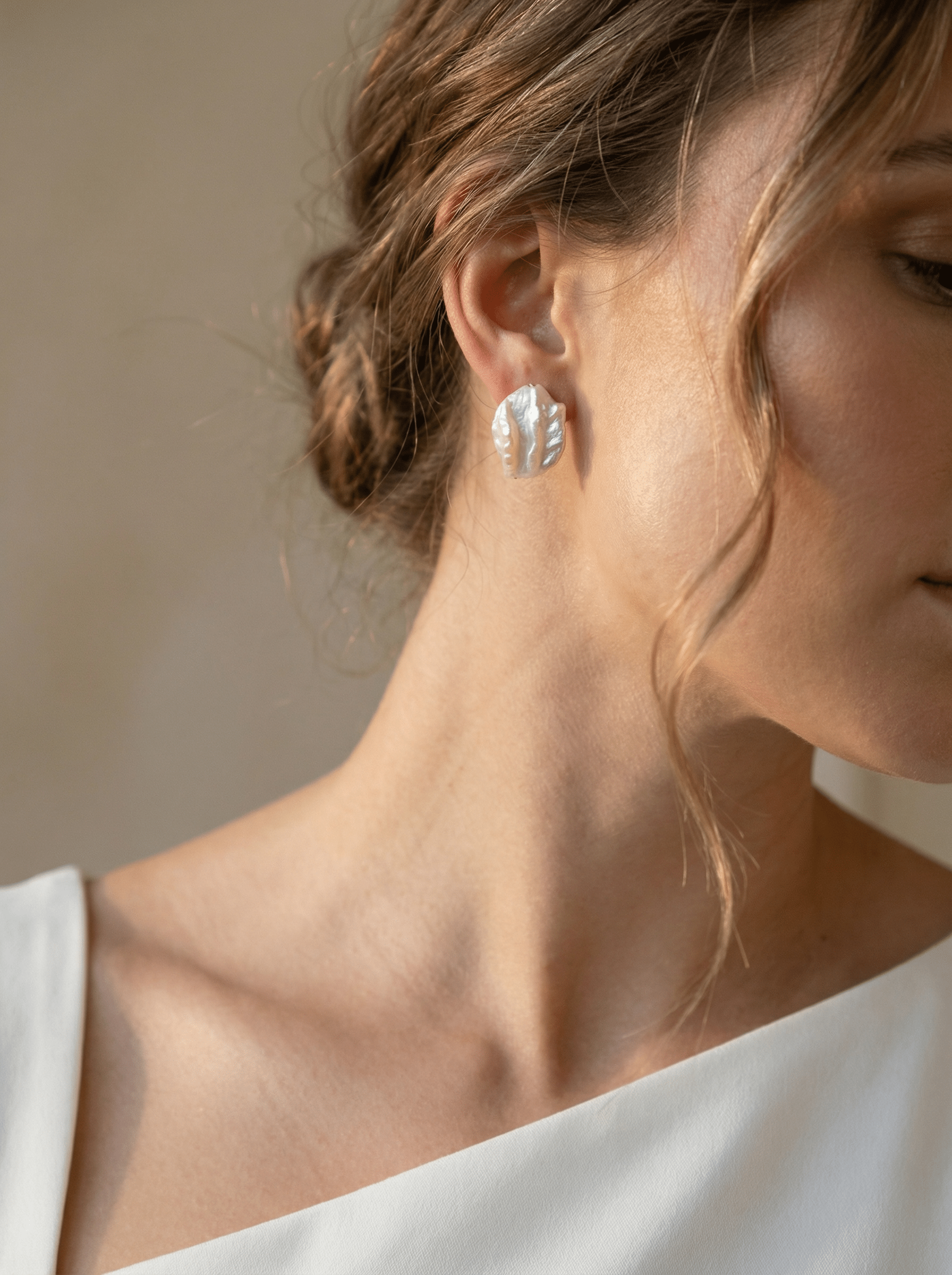 Boucles d'oreilles Auréa - Gold Filled 14k et Perles Baroques - Joia Bijou