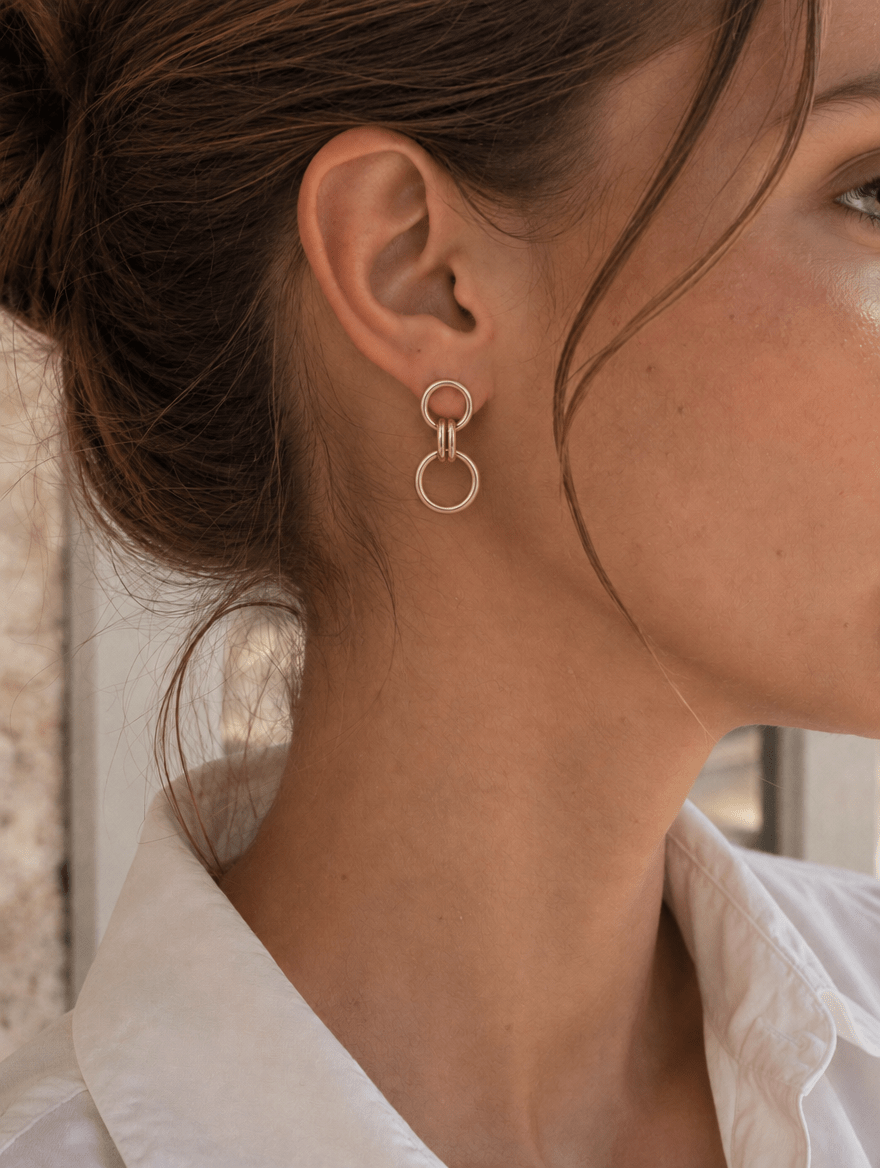 Boucles d’oreilles Babylone – Plaqué or 750/000 - Joia Bijou
