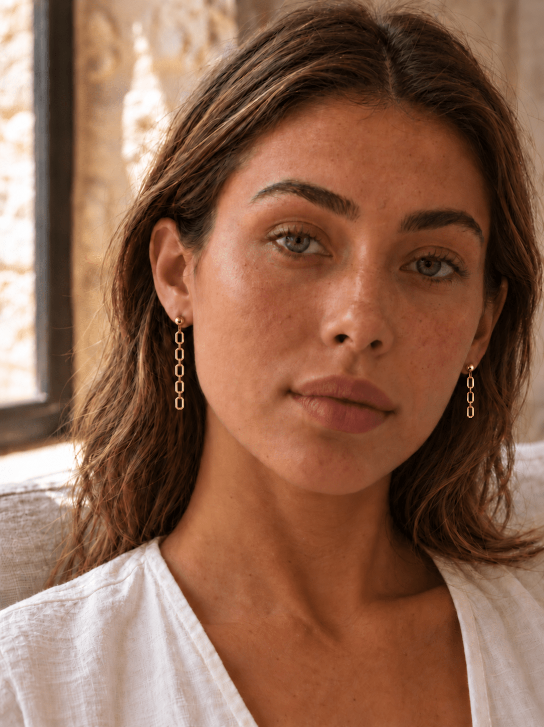 Boucles d’oreilles La Chaine Gold Filled 14k ou Argent - Joia Bijou