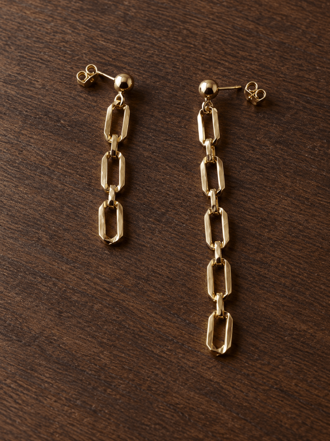 Boucles d’oreilles La Chaine Gold Filled 14k ou Argent - Joia Bijou