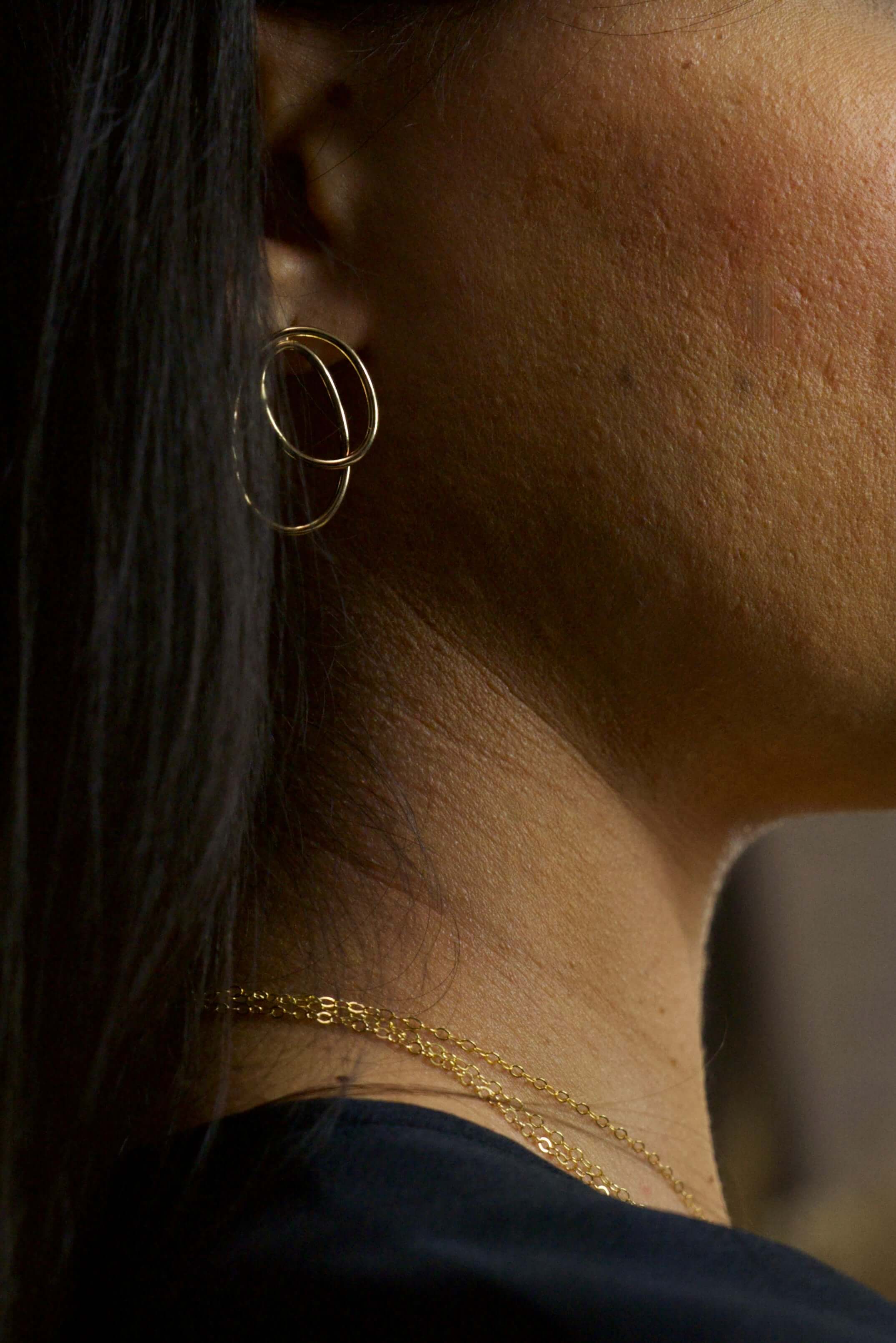 Boucles d’Oreilles Shapes – Dorée - Joia Bijou