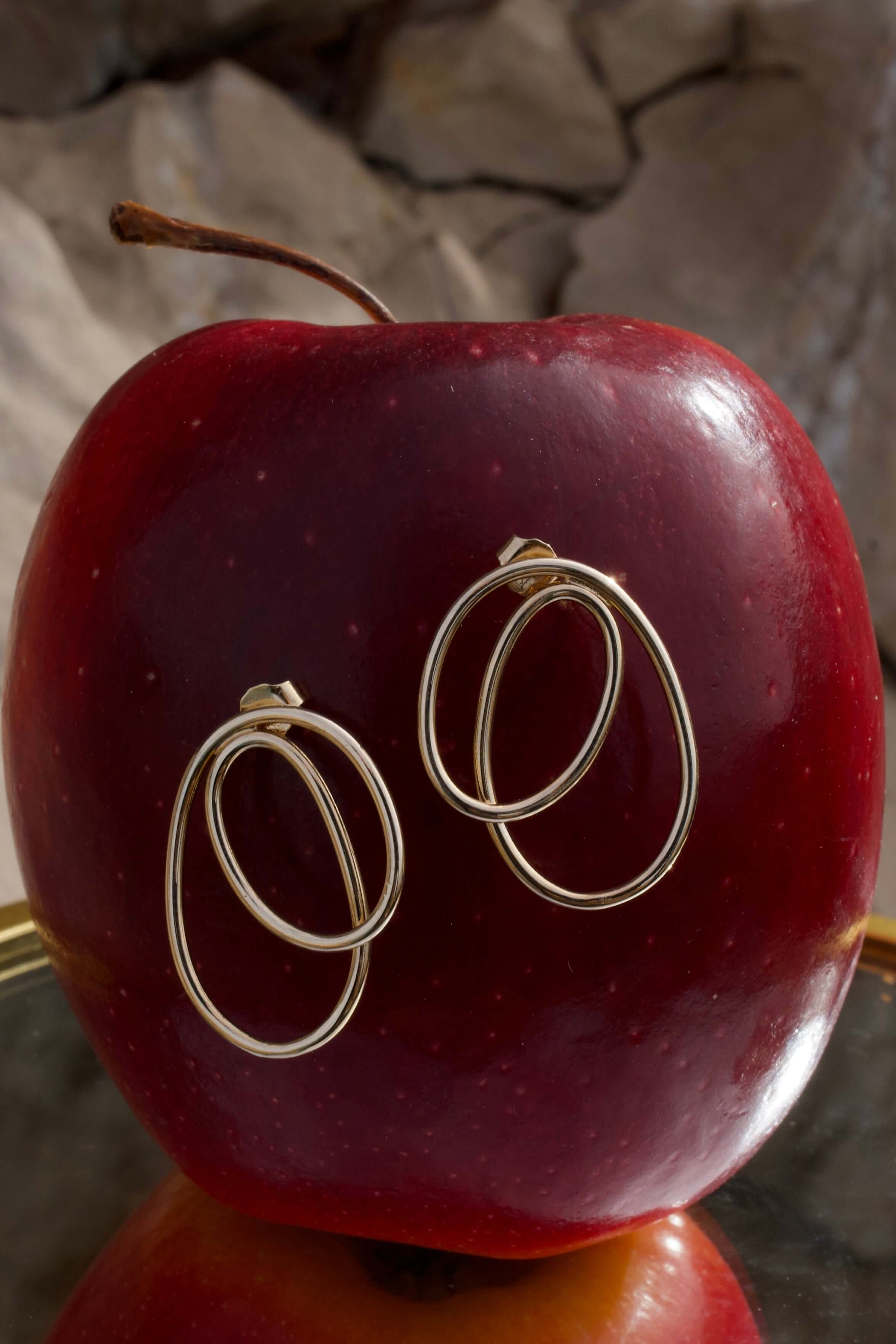 Boucles d’Oreilles Shapes – Dorée - Joia Bijou