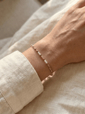 Bracelet Blush – Tourmaline rose & Pierre de Lune - Joia Bijou