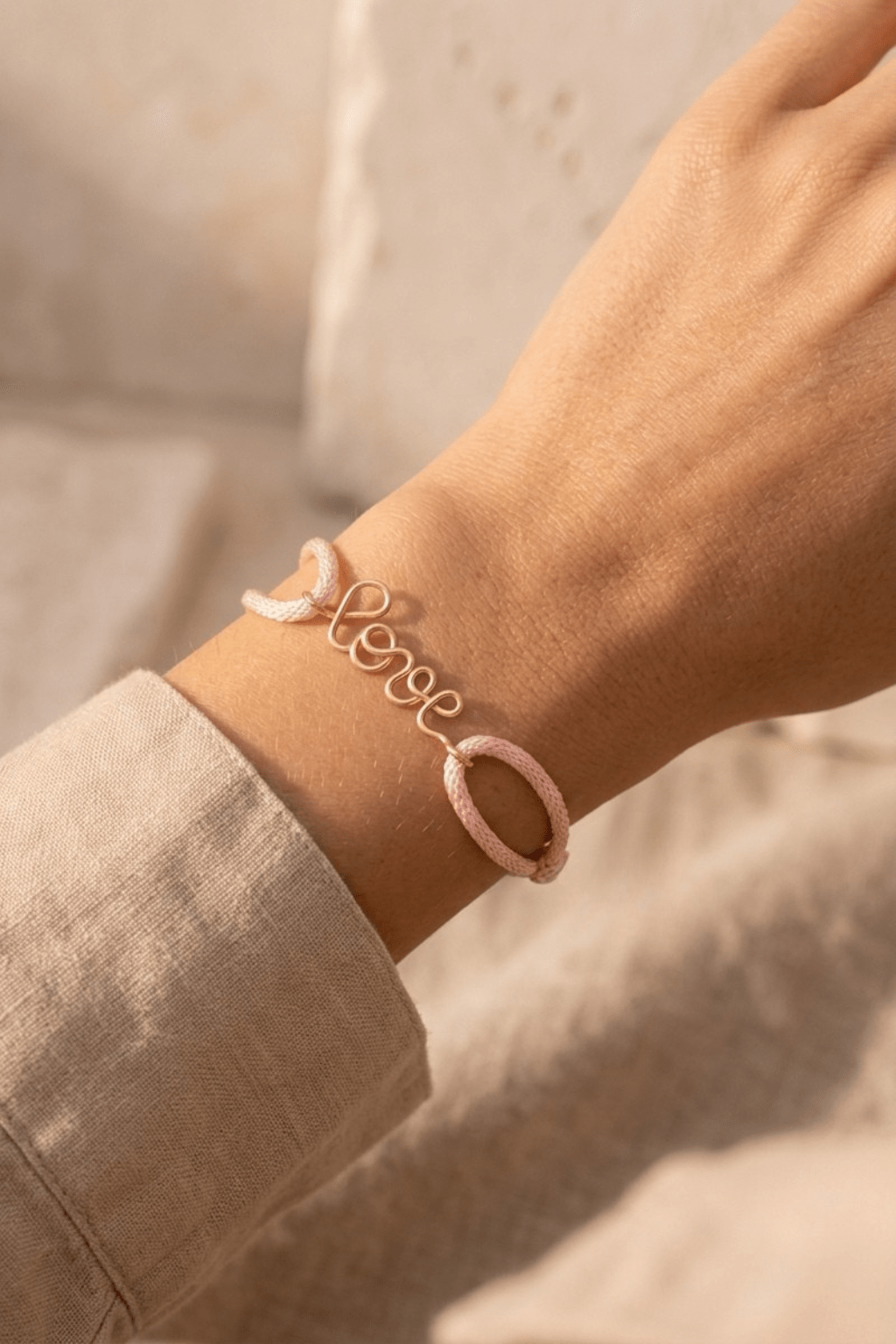 Bracelet Cordon Personnalisé – Gold filled 14k - Joia Bijou