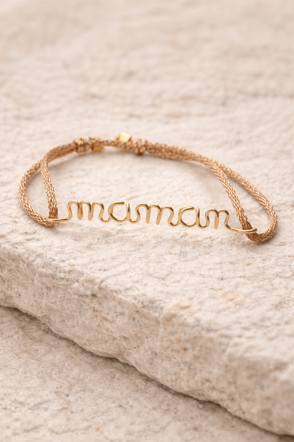 Bracelet Cordon Personnalisé – Gold filled 14k - Joia Bijou